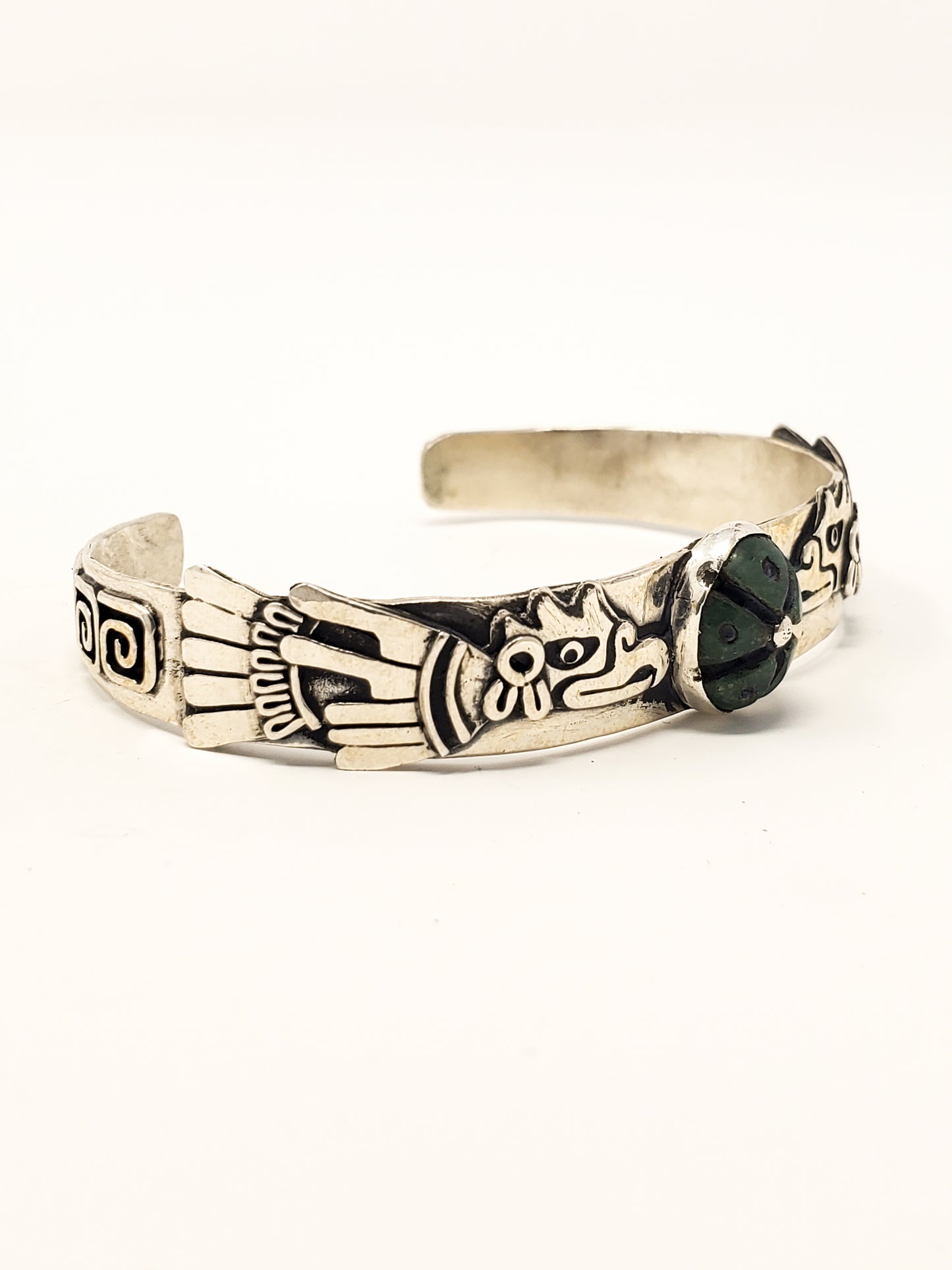 Eagles Peyote Silver Bracelet