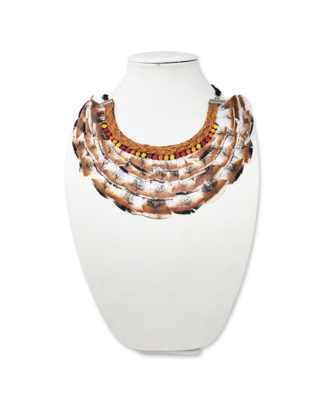 Desert Pheasant Feathered Necklace