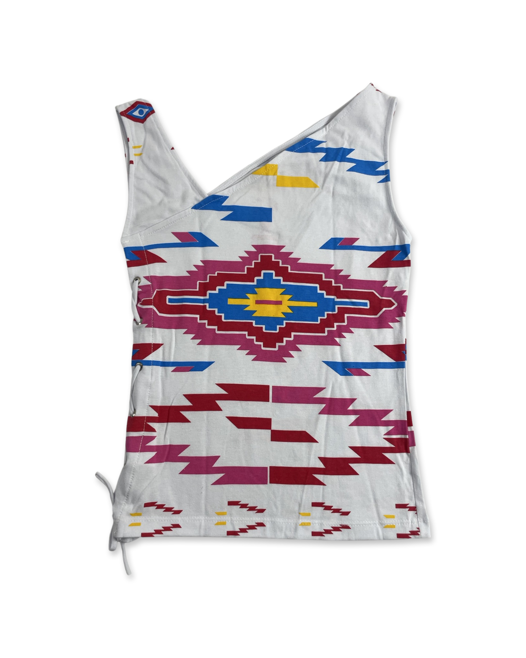 Native Design Women's Sleeveless Top, White