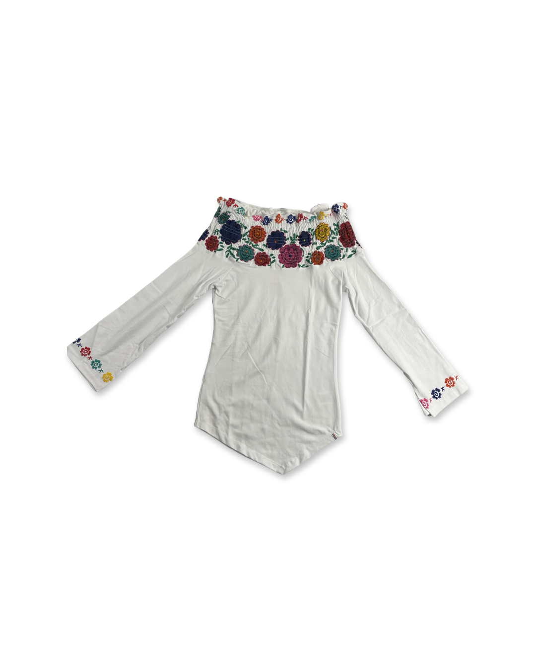 Flower Huipil Women's Long Sleeve and Collar