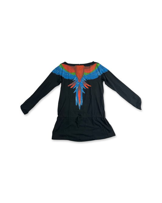 Macaw Women's Long Sleeve Shirt, Black