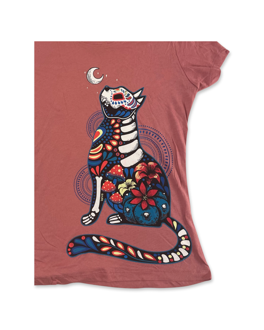 Peyote Mushroom Cat Women's T-shirt