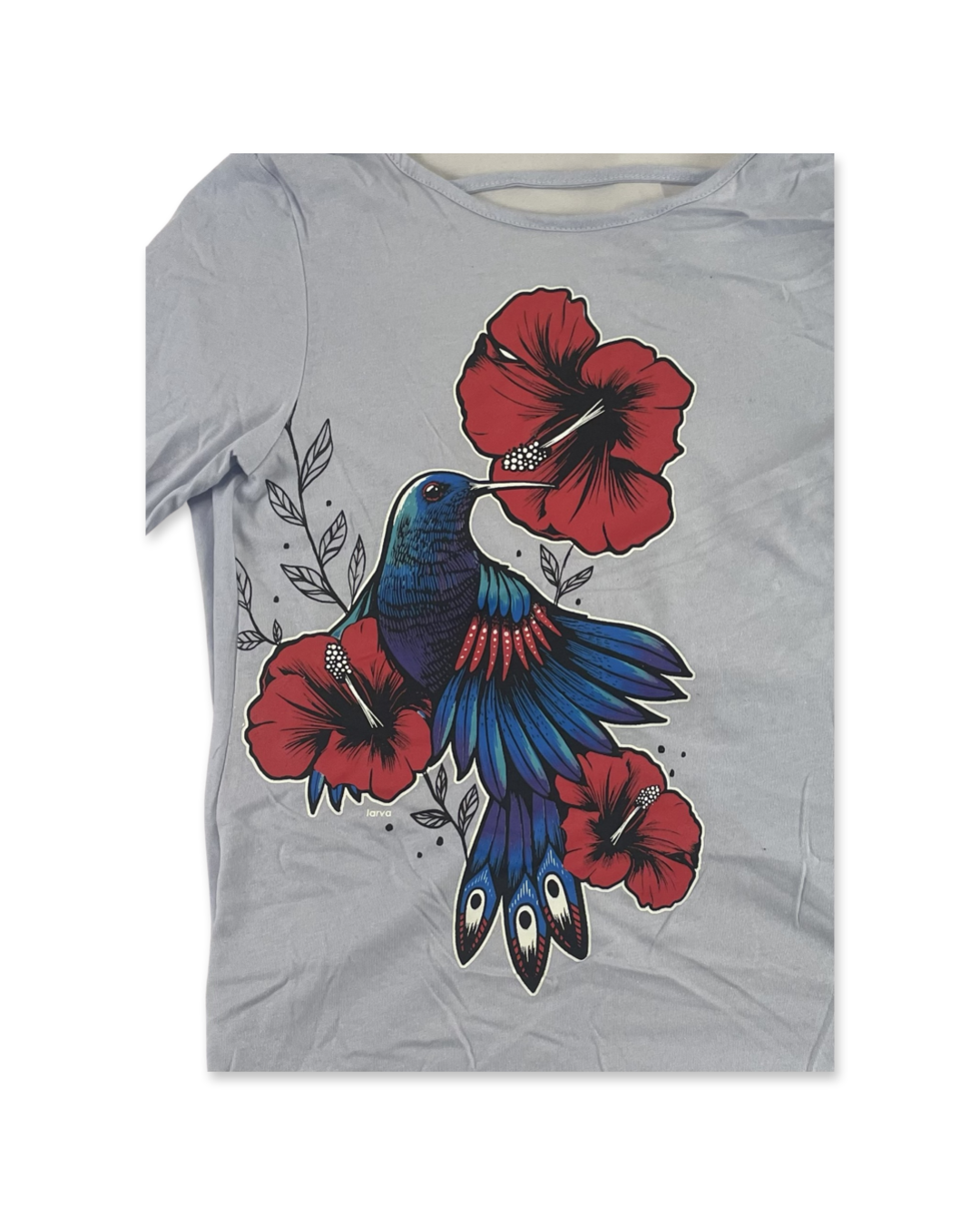 Hummingbird Flower Women's Long Sleeve Shirt