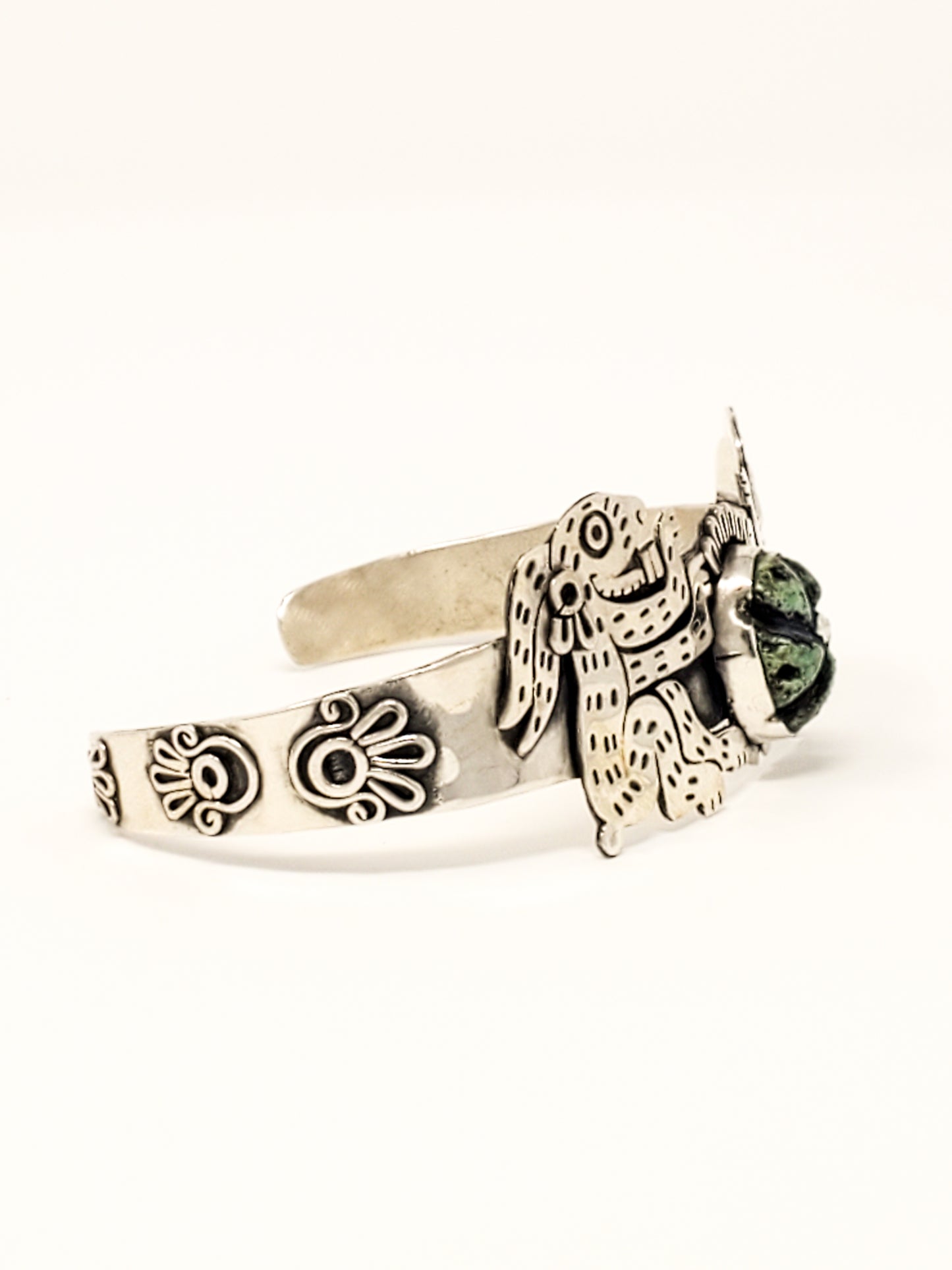 Tochtli (Rabbit) Peyote Silver Bracelet