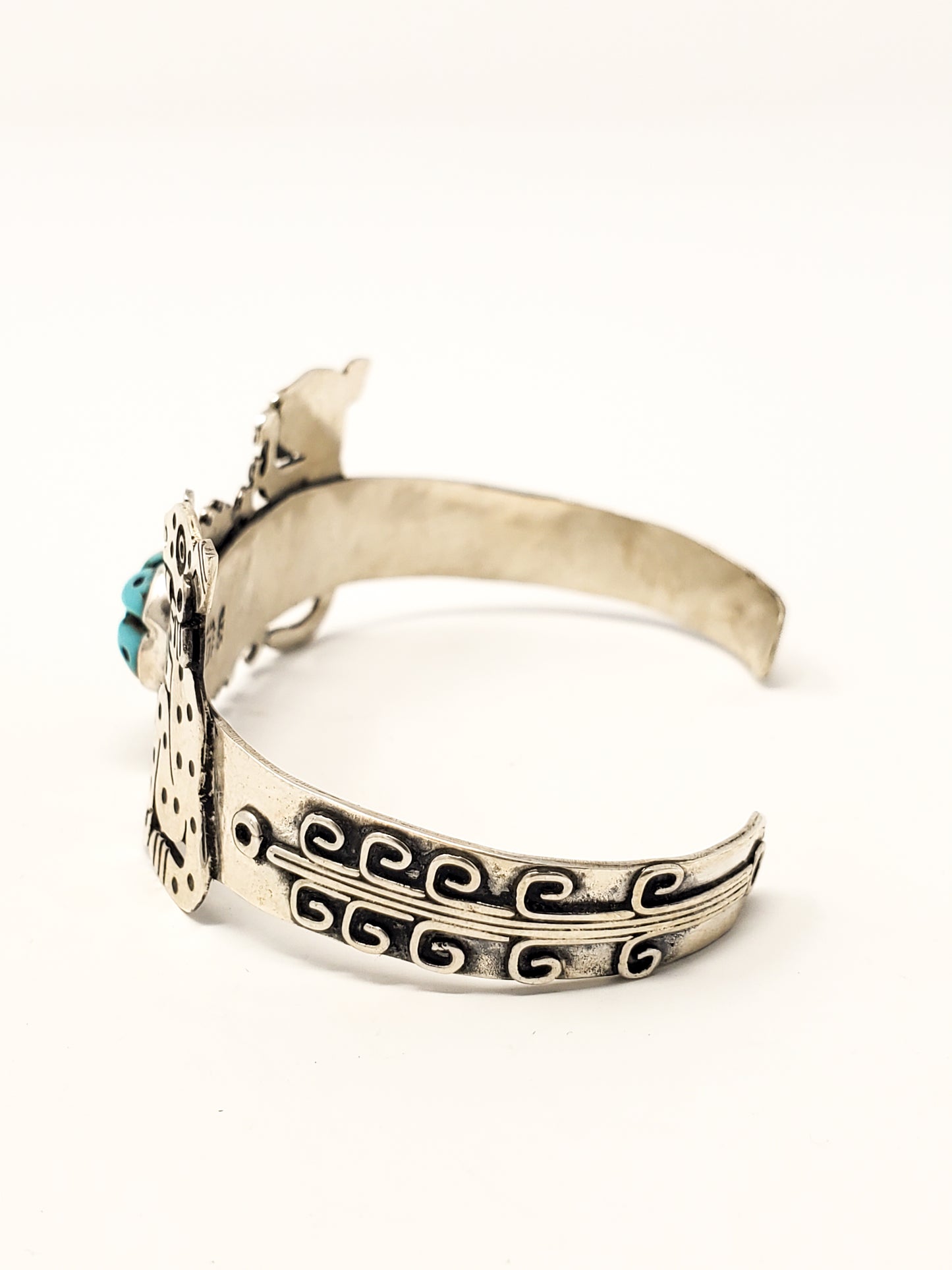Ocelot (Jaguars) Peyote Silver Bracelet