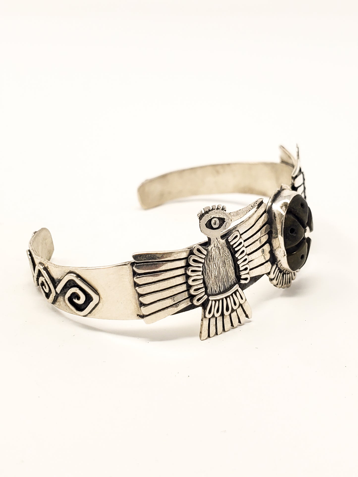 Hummingbirds Peyote Silver Bracelet