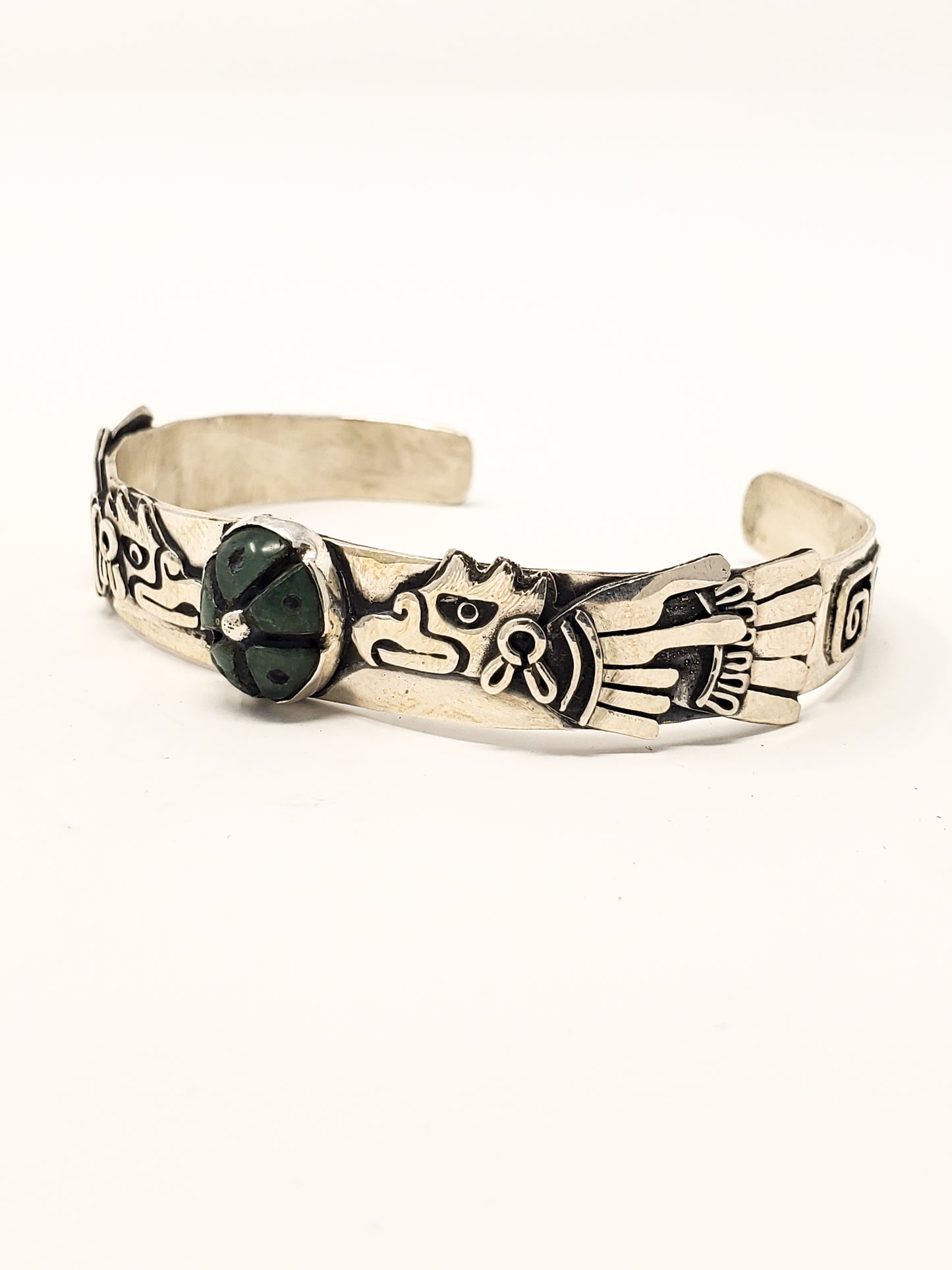 Eagles Peyote Silver Bracelet