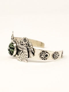 Tochtli (Rabbit) Peyote Silver Bracelet