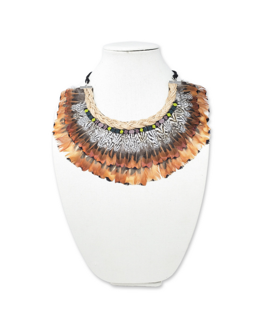 Sun Warrior Feathered Necklace