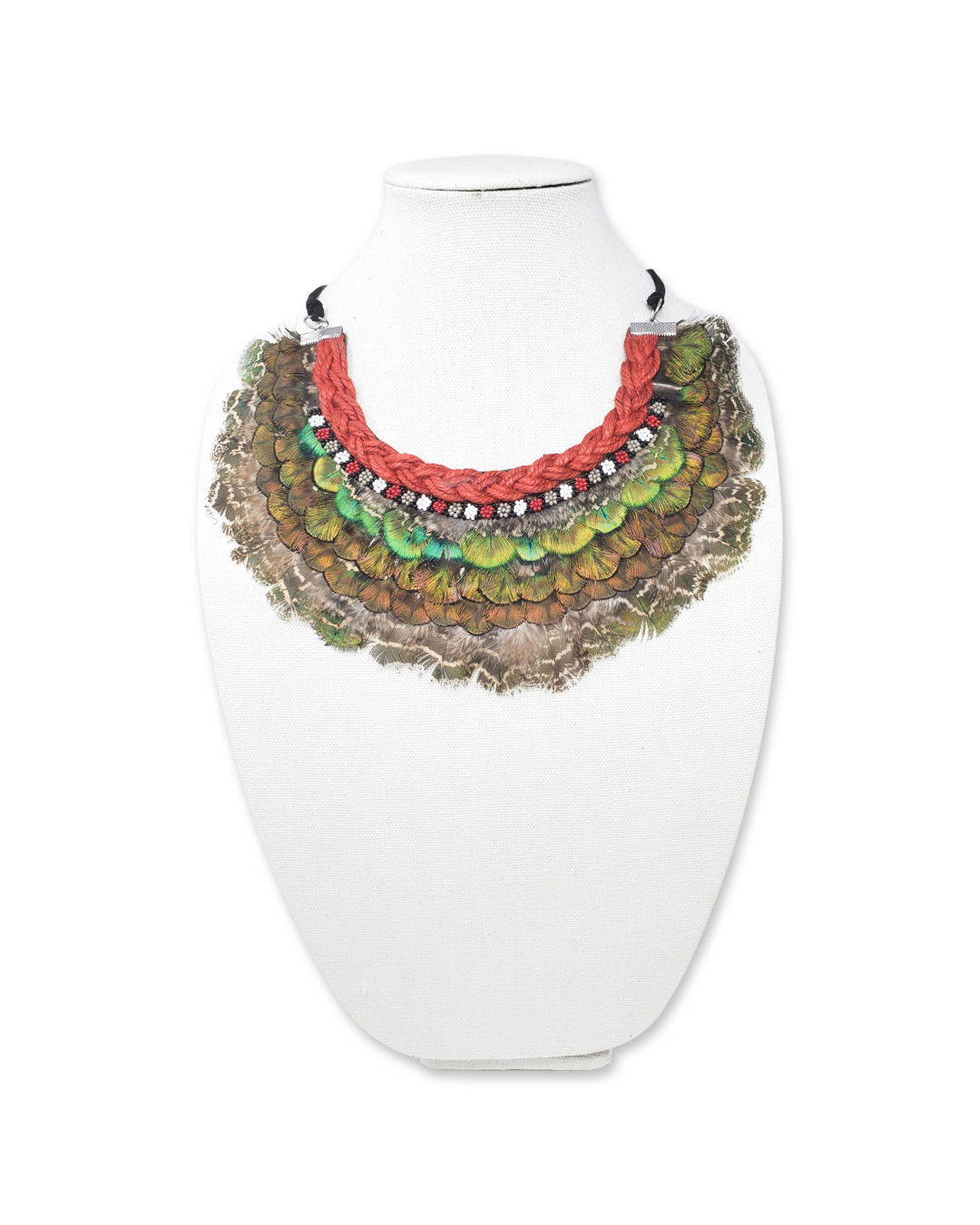 Elegant Priestess Feathered Necklace