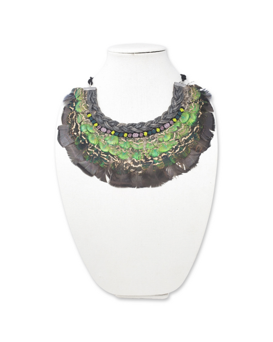 Earth Prayers Feathered Necklace