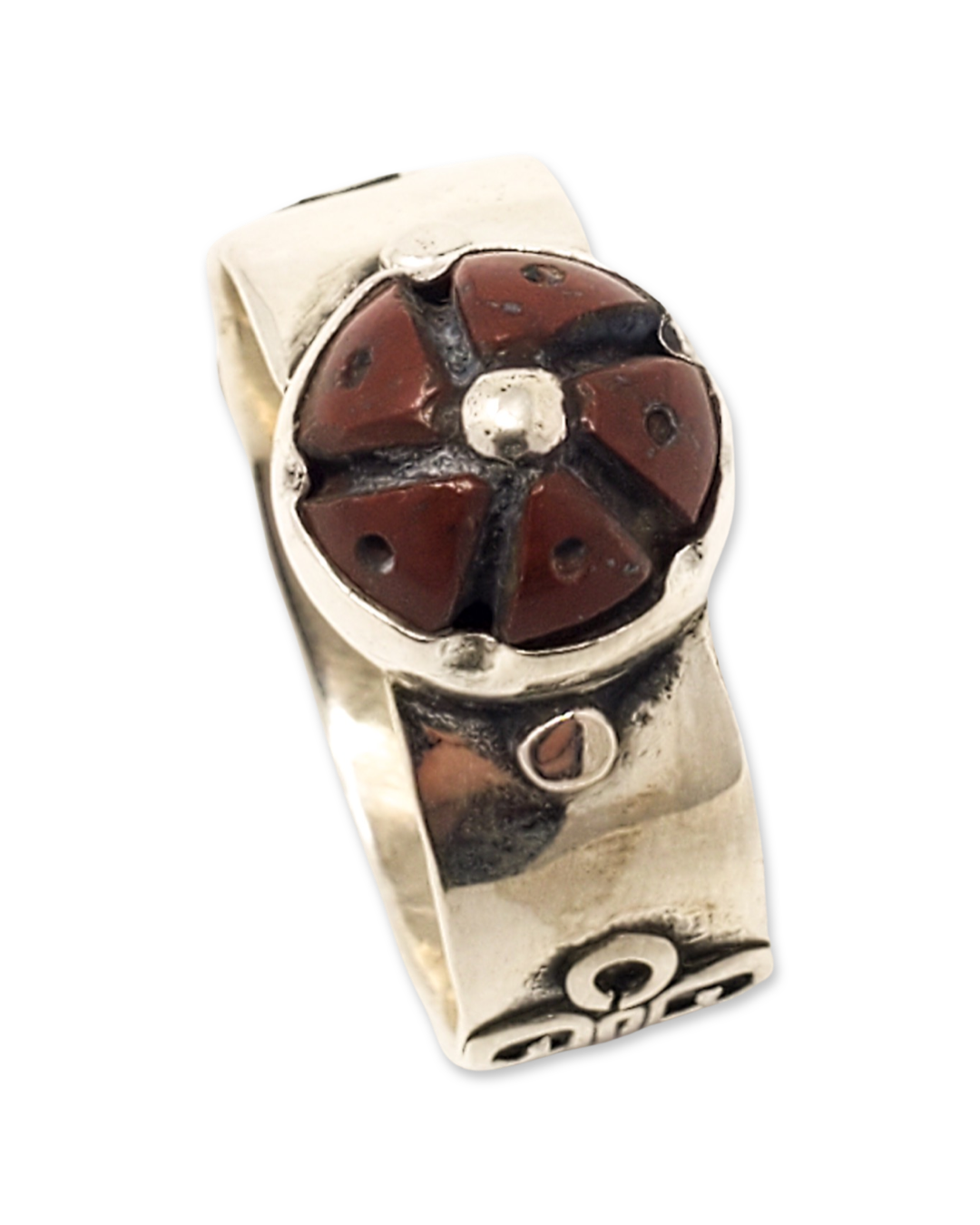 Red Jasper Peyote Ring