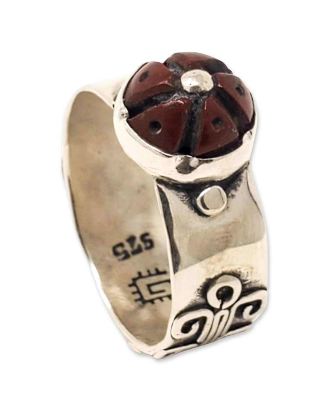 Red Jasper Peyote Ring