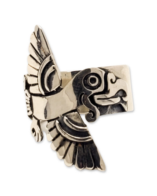 Macaw Silver Ring