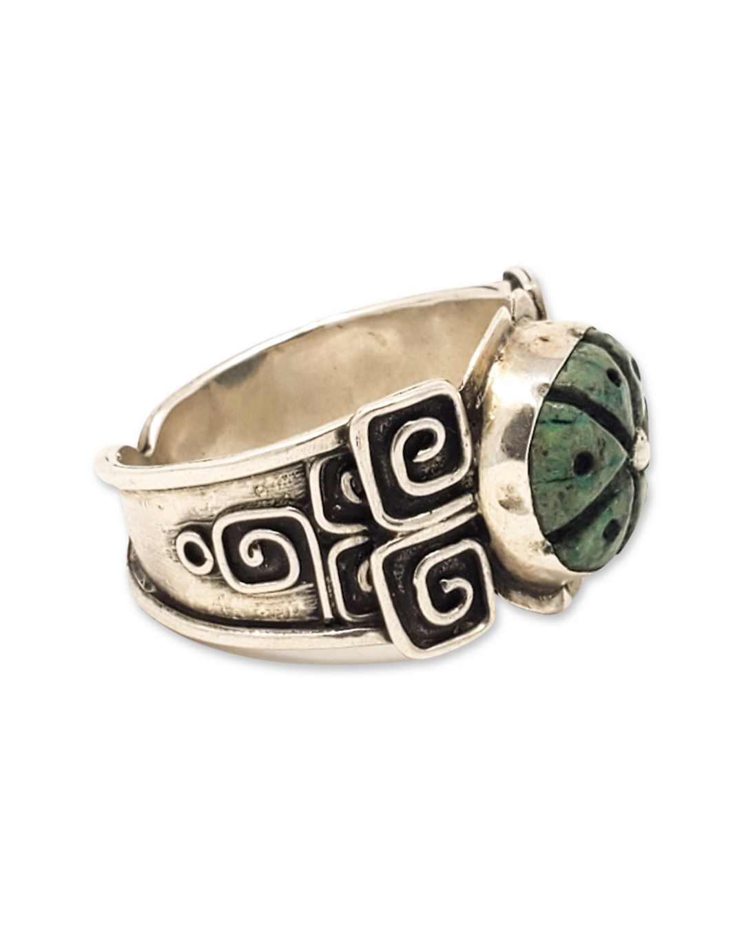 Jade Peyote Ring