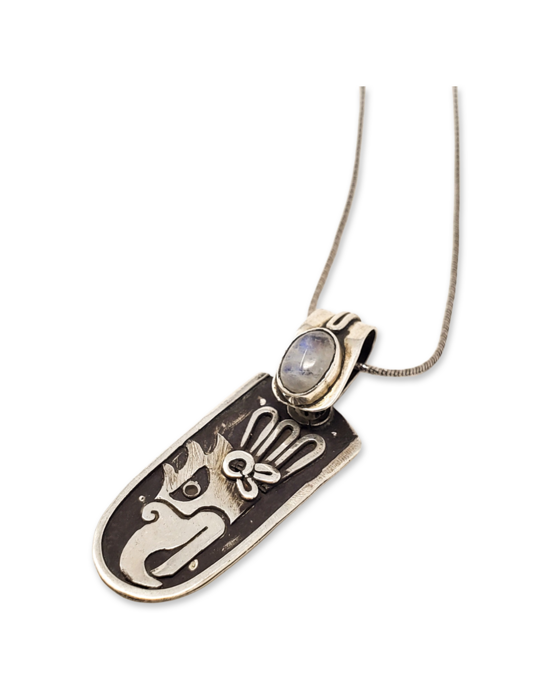 Moonstone Eagle Pendant